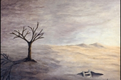 Escape  | 1995 | Óleo sobre madera | 60 x 45 cm