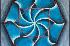 Levodextro  |2012 | Óleo sobre soporte matérico | 50 x 50 cm