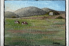 Campo_01 | 01 - 2017 | Óleo sobre papel reciclado | 25 x 25 cm