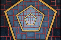 Centrum | 12 - 2015 | Óleo sobre soporte matérico | 40 x 40 cm